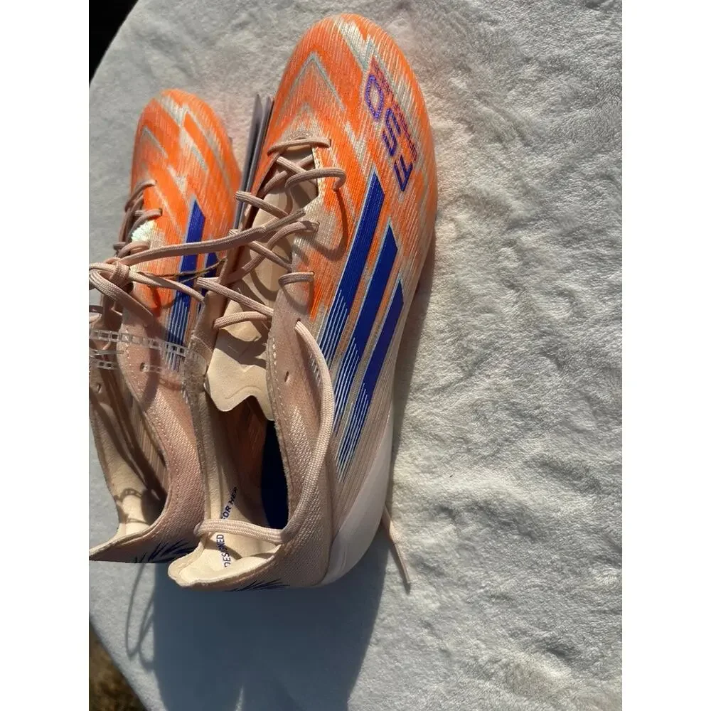 NEW Adidas F50 Sparkfusion Elite Low Cut FG/AG Soccer Cleats Orange Sz 10.5 NWT